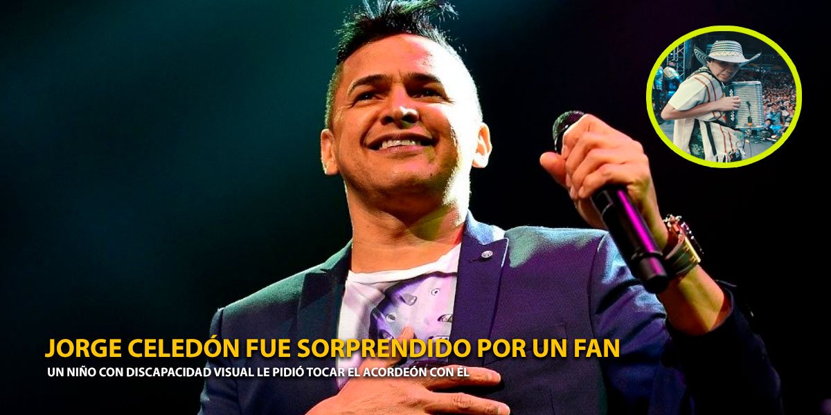 fan con discapacidad sorprende a Jorge celedón