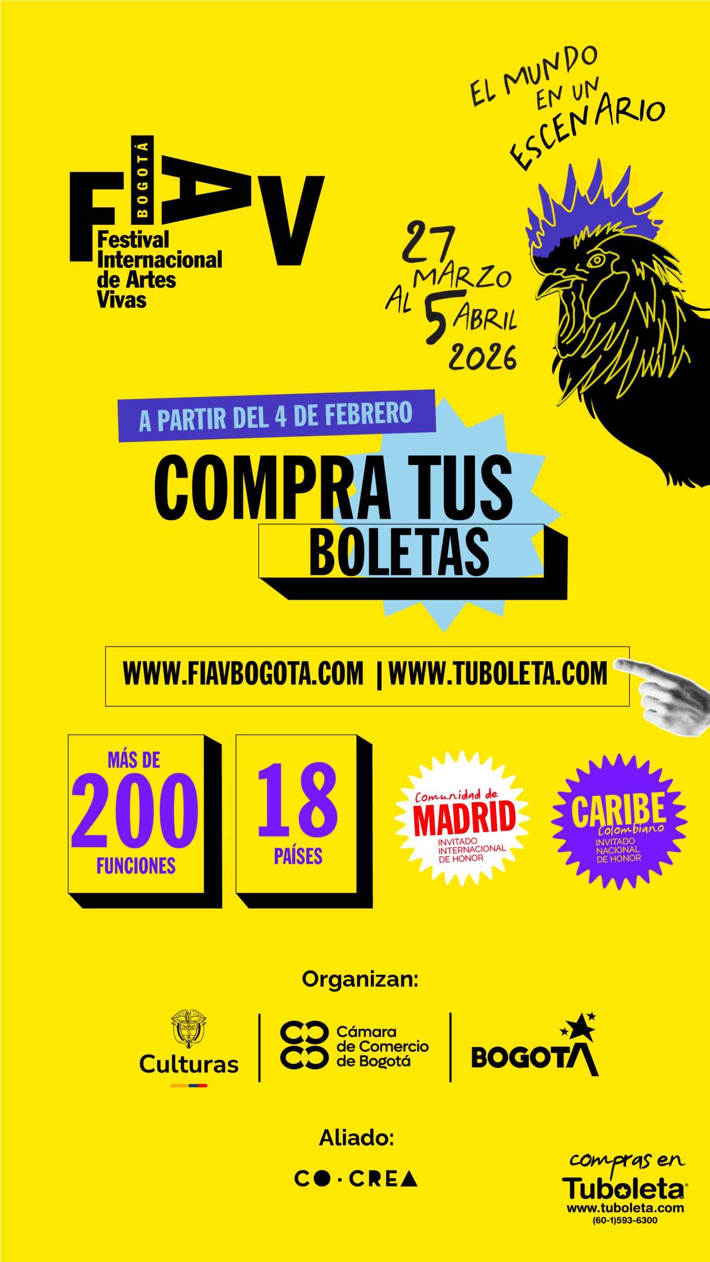 El mundo se toma los escenarios de Bogotá: lo que debes saber sobre el FIAV 2026