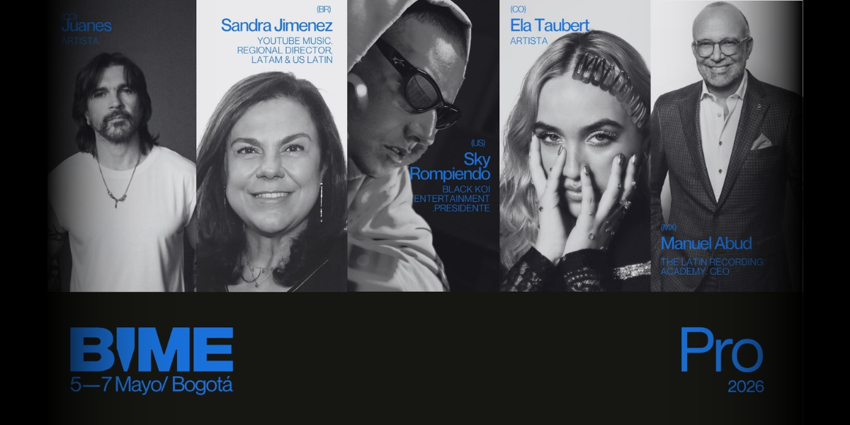 BIME 2026 en Bogotá: Juanes, Sky Rompiendo y líderes globales celebran los 5 años del evento que redefine la música en español